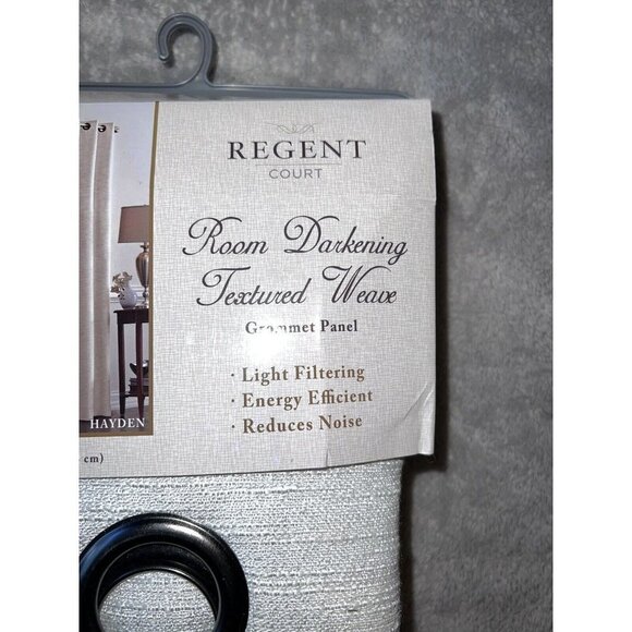 REGENT COURT Room Darkening Textured Weaved Window Curtain Panel 50"x84" - Picture 3 of 8